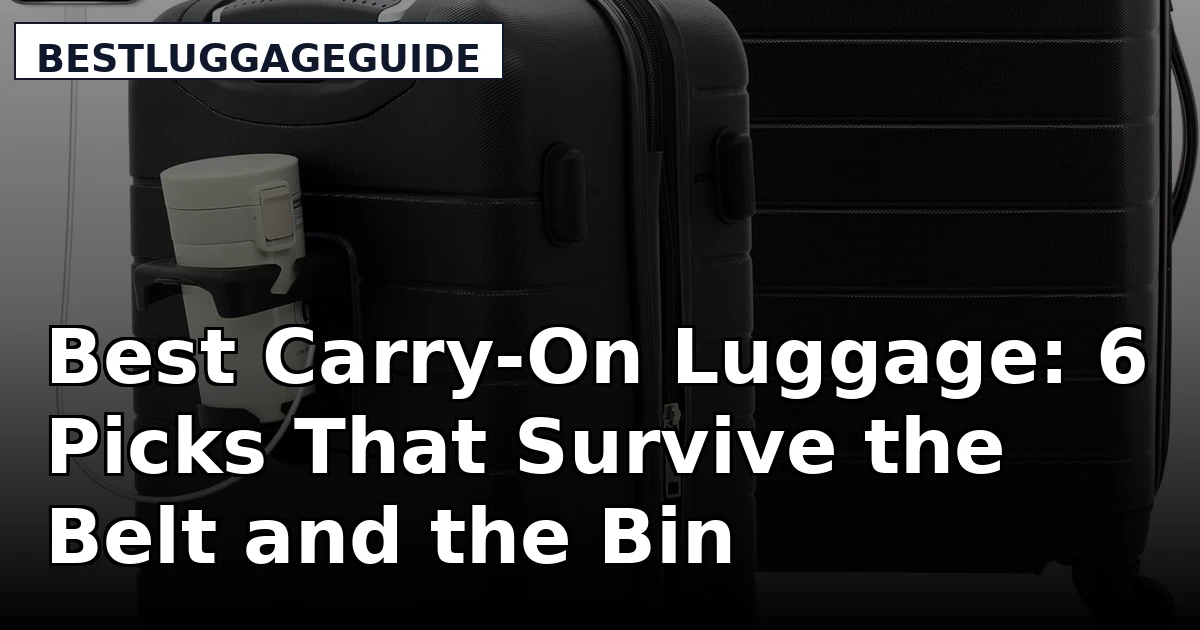 Best Carry-On Luggage: 6 Picks That Survive the Belt and the Bin