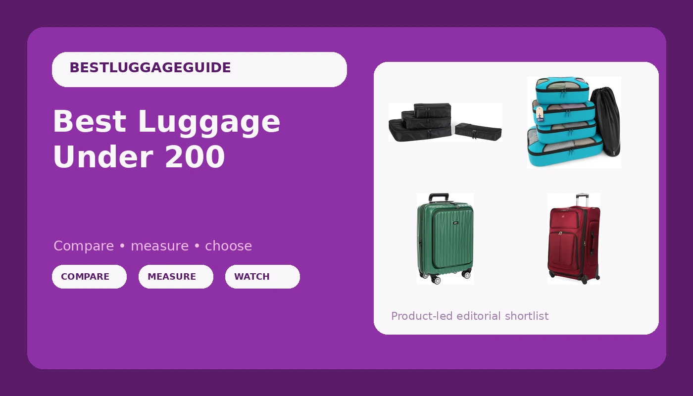 Best Luggage Under 200 - BestLuggageGuide review with measurements and honest opinion