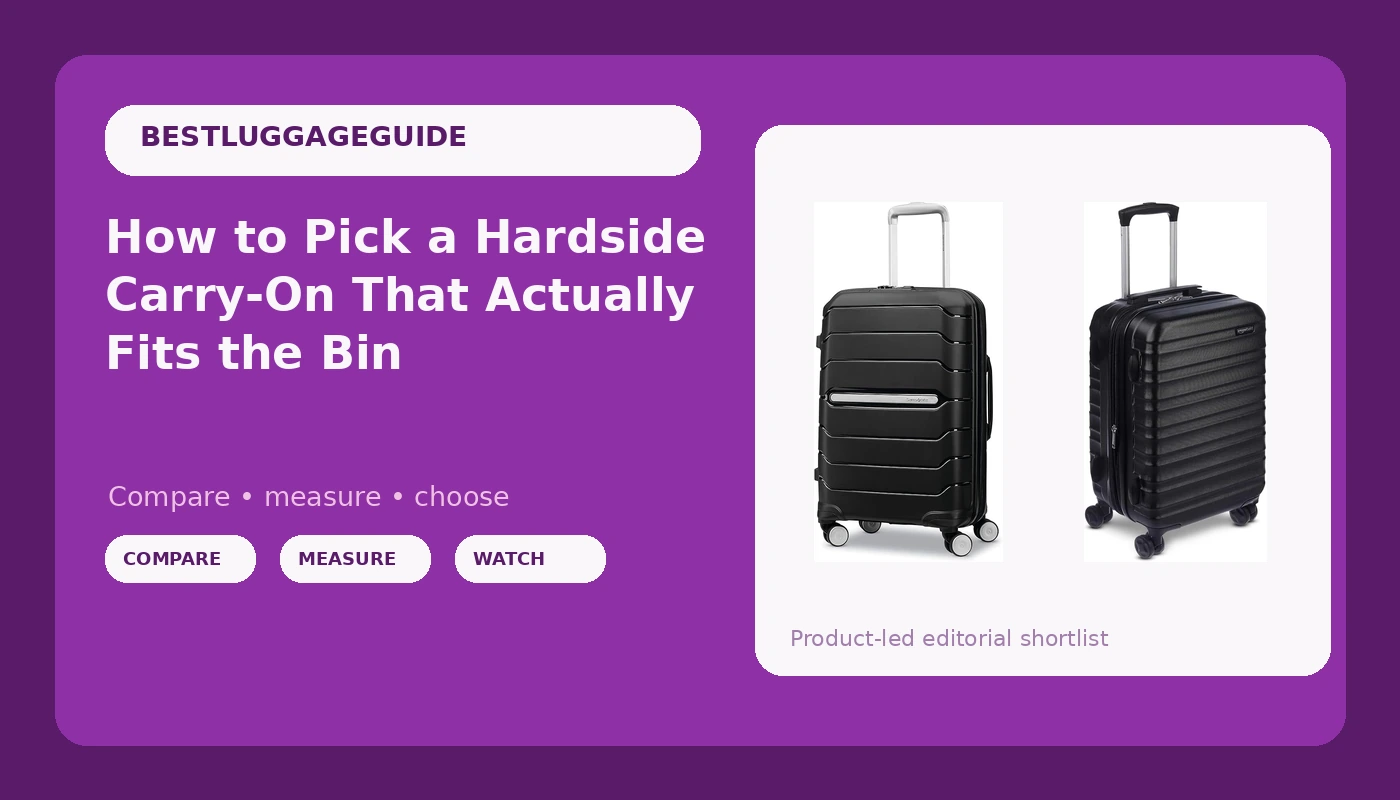 How to Pick a Hardside Carry-On That Actually Fits the Bin