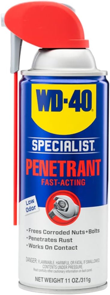 WD-40 Specialist Penetrant, Smart Straw, Fast-Acting, 11 OZ [1-Pack]