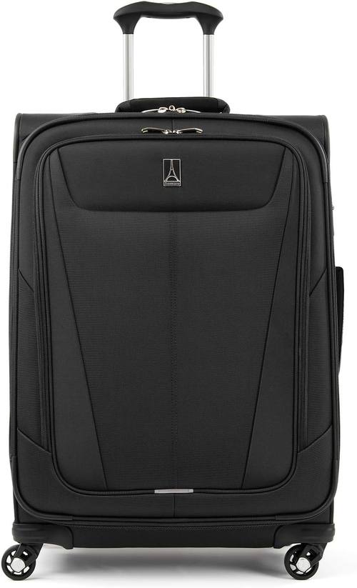 Travelpro Maxlite 5 Softside Checked Luggage Spinner, Black, 25-Inch
