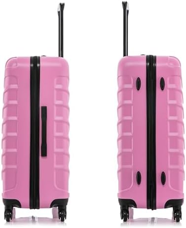 InUSA ENDURANCE Luggage with Spinner Wheels | Durable Lightweight Hardshell Suitcase, Spacious Travel Bag with Handle and Trolley | 20-Inch Carry On Small Luggage | Black