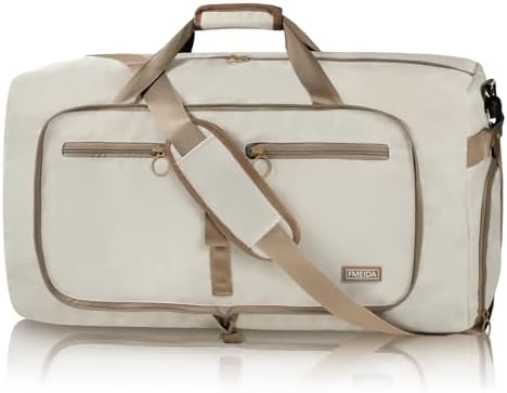 Fmeida 65L Duffle Bag Foldable Travel Duffel Bags for Men Women Travel Bag
