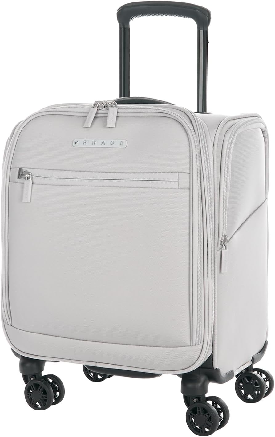 Verage Underseat Carry On Luggage with Wheels,14.5-Inch,Cloud Gray