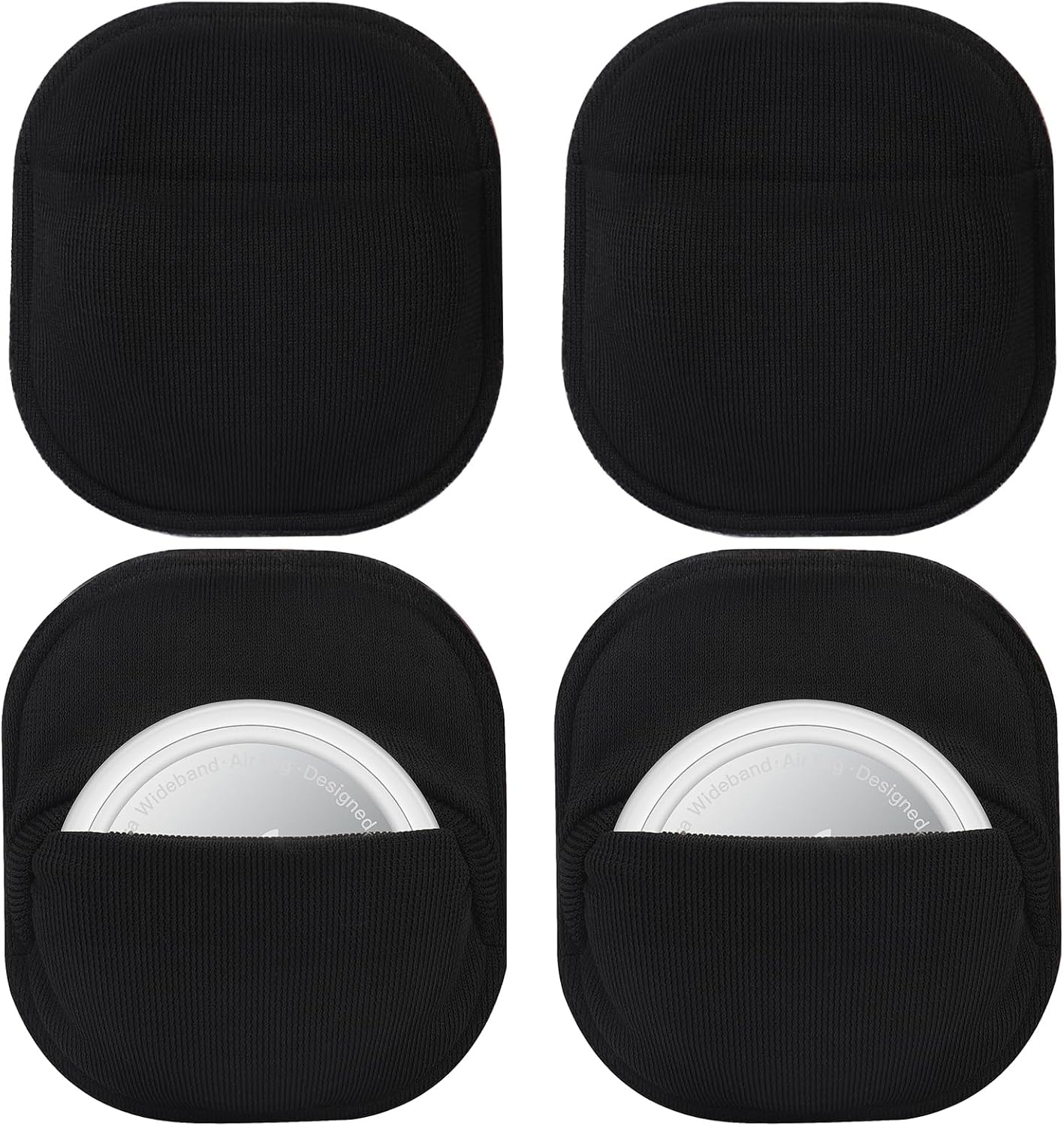 for AirTag Sticky Holder Pouch, 4 Pack Adhesive Sleeve for AirTag