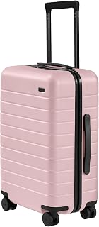 | Away The Carry-On Luggage, 22-inch Lightweight Hardside Spinner Suitcase | Durable &amp; Lightweight, Premium 360° Spinner Wheels, Interior Compression System, TSA-Approved Lock, Blush Pink | Carry-Ons