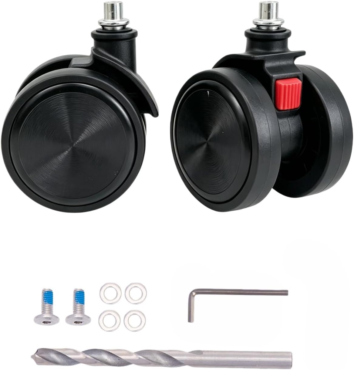 Luggage Wheels Replacement 2Pack - Detachable Durable Quiet TPU Wheels, Universal Fit for Samsonite, Ricardo, American Tourister, Calpak, Away & Travelpro Suitcases (2pack)