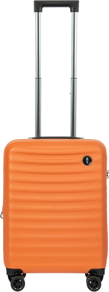 Bric's Nausica 21" Expandable Spinner - Polycarbonate Hardshell Carry On Luggage, TSA Lock, Double Wheels, Orange